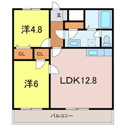 ベルコート昭和の物件間取画像